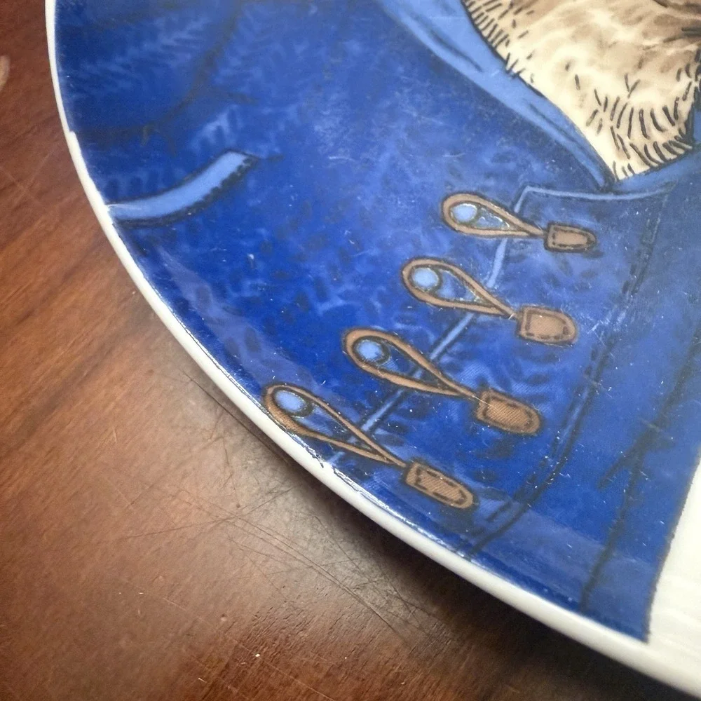 Rachel Kozlowski West Elm Moose Plate 2015 Dapper Animal Art Artsy Holiday